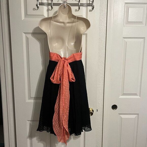 Milly Spaghetti Strap Silk Dress Size 8 - Picture 5 of 8
